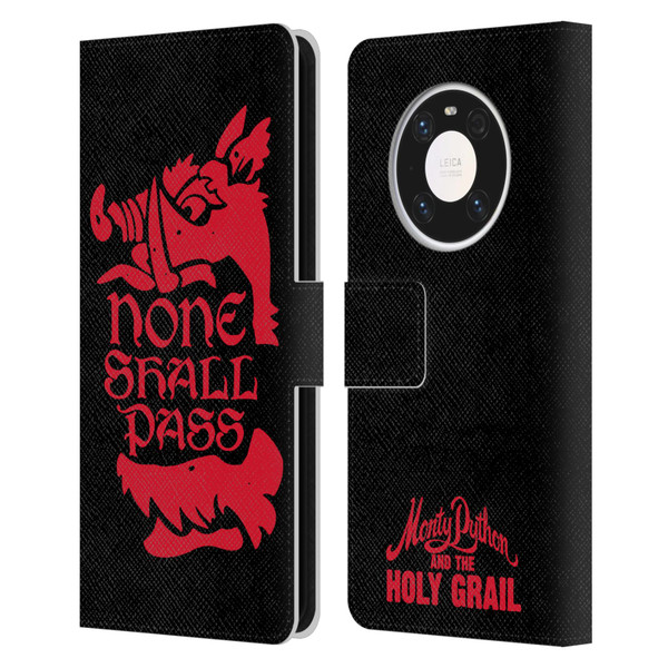 Monty Python Key Art None Shall Pass Leather Book Wallet Case Cover For Huawei Mate 40 Pro 5G