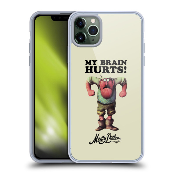 Monty Python Key Art My Brain Hurts Soft Gel Case for Apple iPhone 11 Pro Max