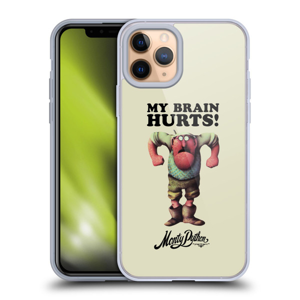 Monty Python Key Art My Brain Hurts Soft Gel Case for Apple iPhone 11 Pro