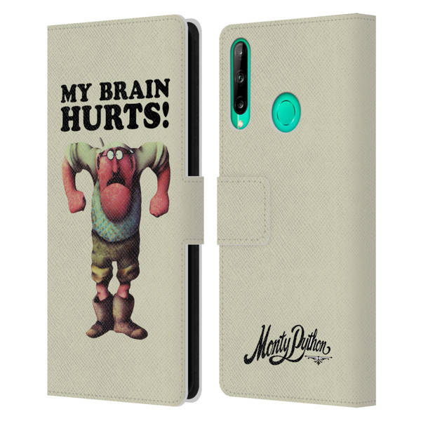 Monty Python Key Art My Brain Hurts Leather Book Wallet Case Cover For Huawei P40 lite E