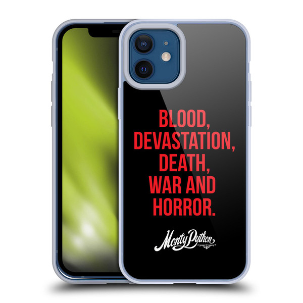 Monty Python Key Art Blood Devastation Death War And Horror Soft Gel Case for Apple iPhone 12 / iPhone 12 Pro
