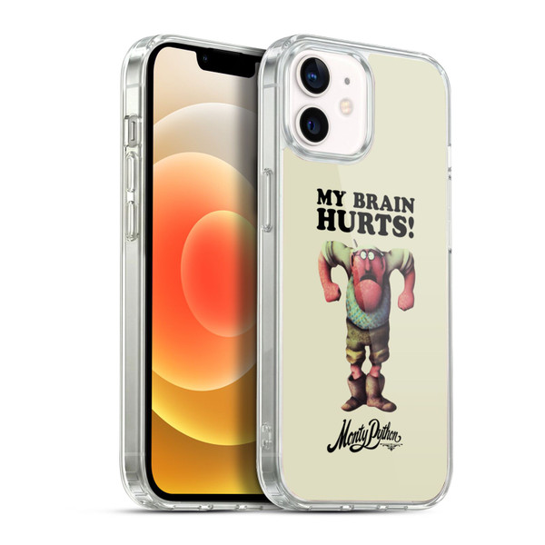 Monty Python Key Art My Brain Hurts Soft Gel Case for Apple iPhone 12 / iPhone 12 Pro & MagSafe