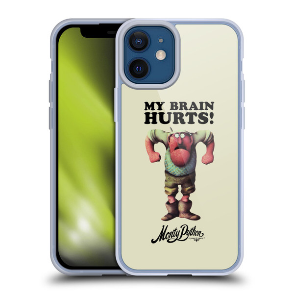 Monty Python Key Art My Brain Hurts Soft Gel Case for Apple iPhone 12 Mini