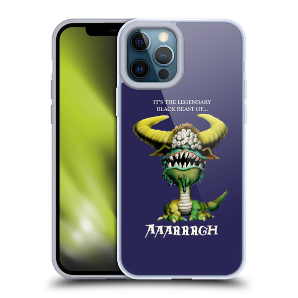 Monty Python Key Art Black Beast Of Aaarrrgh Soft Gel Case for Apple iPhone 12 Pro Max