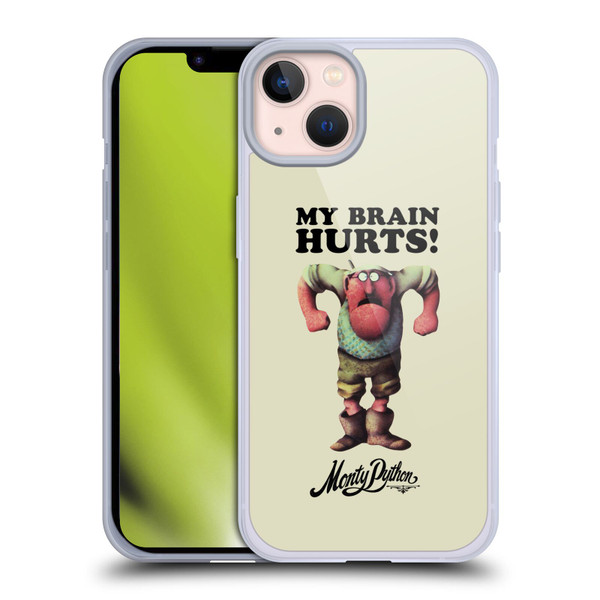 Monty Python Key Art My Brain Hurts Soft Gel Case for Apple iPhone 13
