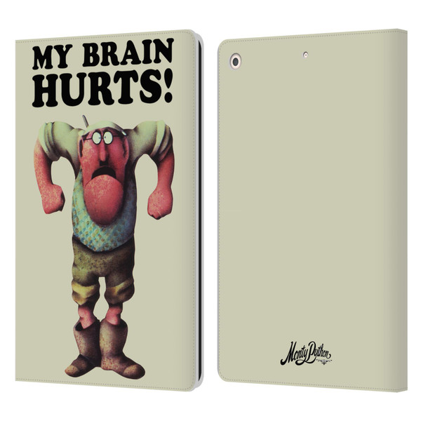 Monty Python Key Art My Brain Hurts Leather Book Wallet Case Cover For Apple iPad 10.2 2019/2020/2021