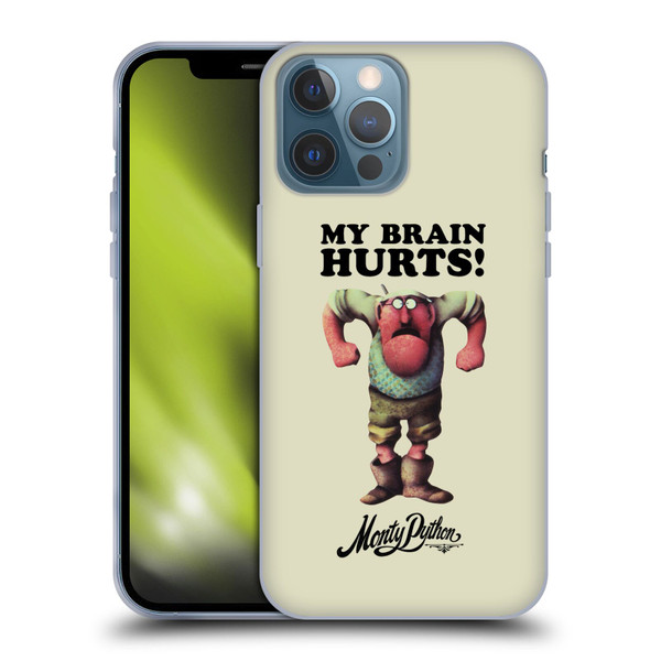 Monty Python Key Art My Brain Hurts Soft Gel Case for Apple iPhone 13 Pro Max