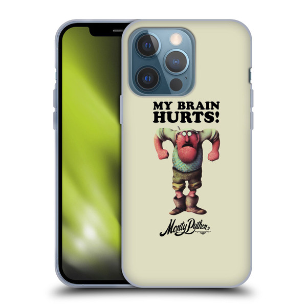 Monty Python Key Art My Brain Hurts Soft Gel Case for Apple iPhone 13 Pro