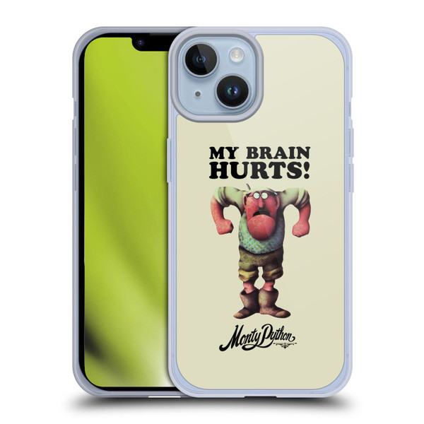 Monty Python Key Art My Brain Hurts Soft Gel Case for Apple iPhone 14