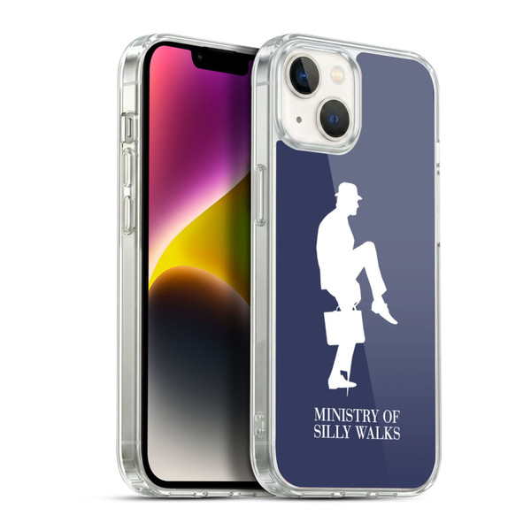 Monty Python Key Art Ministry Of Silly Walks Soft Gel Case for Apple iPhone 14 Plus & MagSafe