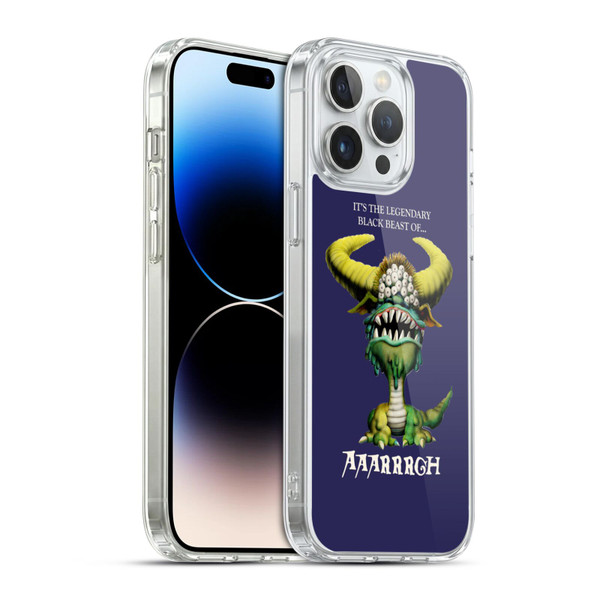Monty Python Key Art Black Beast Of Aaarrrgh Soft Gel Case for Apple iPhone 14 Pro Max & MagSafe