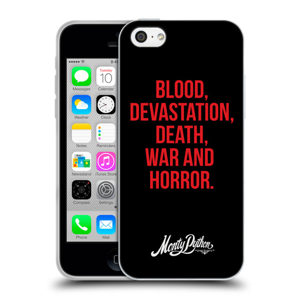 Monty Python Key Art Blood Devastation Death War And Horror Soft Gel Case for Apple iPhone 5c