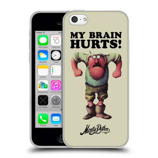 Monty Python Key Art My Brain Hurts Soft Gel Case for Apple iPhone 5c