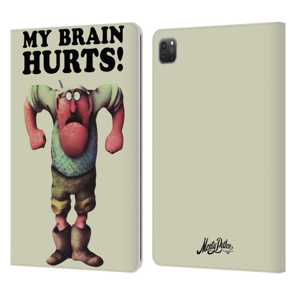 Monty Python Key Art My Brain Hurts Leather Book Wallet Case Cover For Apple iPad Pro 11 2020 / 2021 / 2022