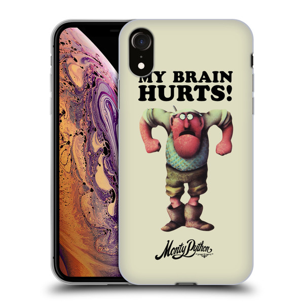 Monty Python Key Art My Brain Hurts Soft Gel Case for Apple iPhone XR