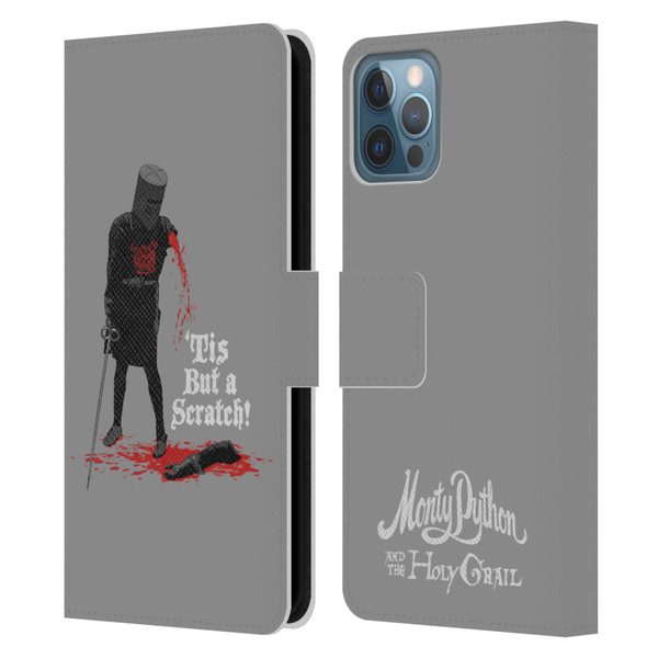 Monty Python Key Art Tis But A Scratch Leather Book Wallet Case Cover For Apple iPhone 12 / iPhone 12 Pro