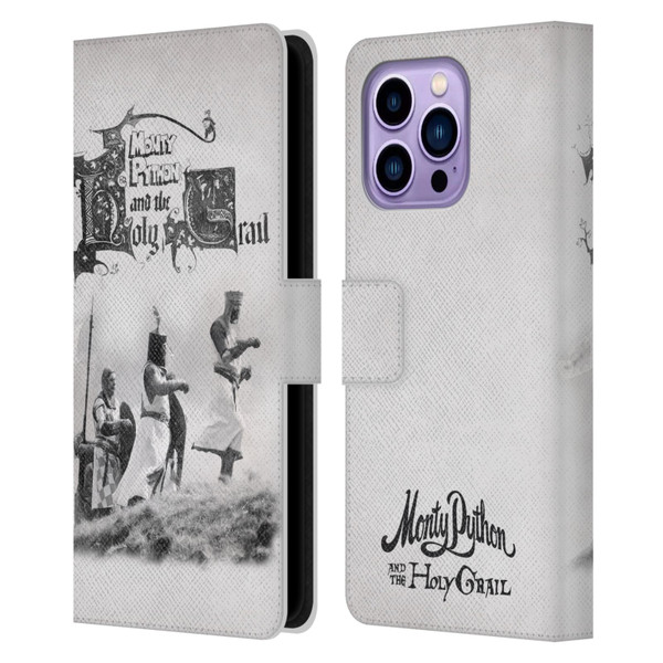 Monty Python Key Art Holy Grail Leather Book Wallet Case Cover For Apple iPhone 14 Pro Max