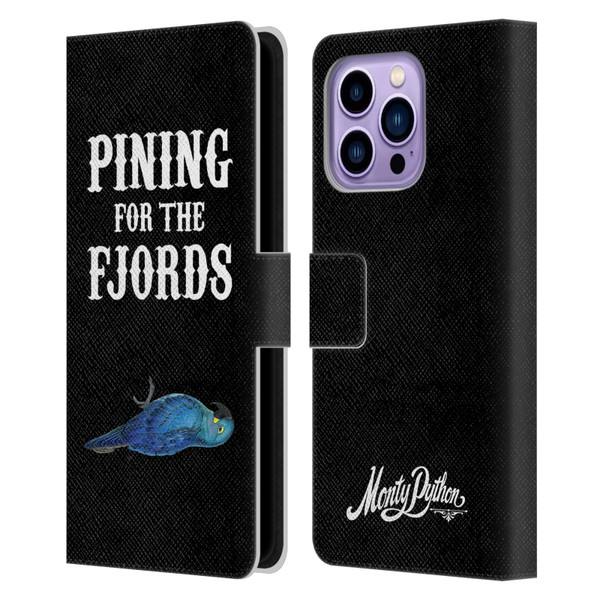 Monty Python Key Art Pining For The Fjords Leather Book Wallet Case Cover For Apple iPhone 14 Pro Max