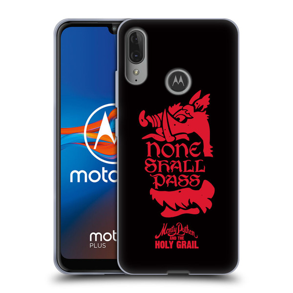 Monty Python Key Art None Shall Pass Soft Gel Case for Motorola Moto E6 Plus