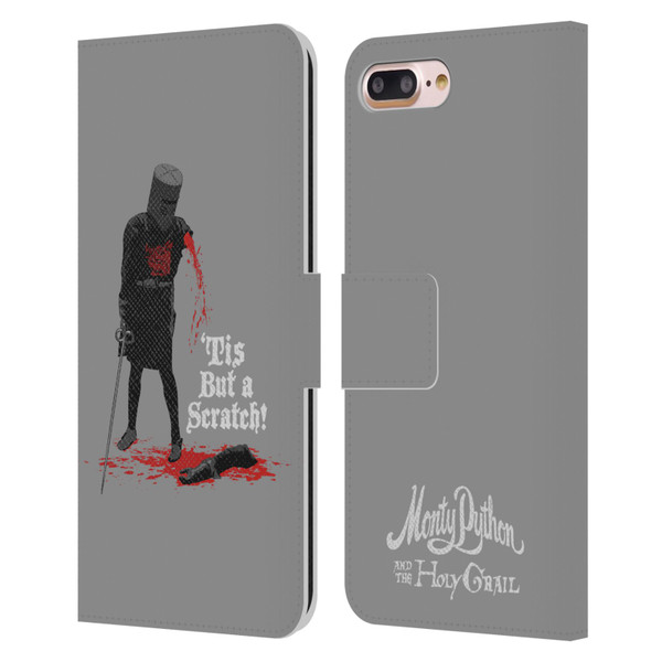 Monty Python Key Art Tis But A Scratch Leather Book Wallet Case Cover For Apple iPhone 7 Plus / iPhone 8 Plus