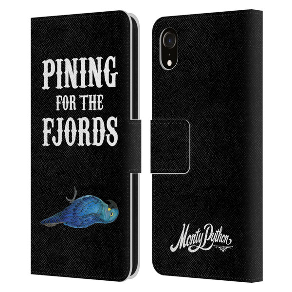 Monty Python Key Art Pining For The Fjords Leather Book Wallet Case Cover For Apple iPhone XR