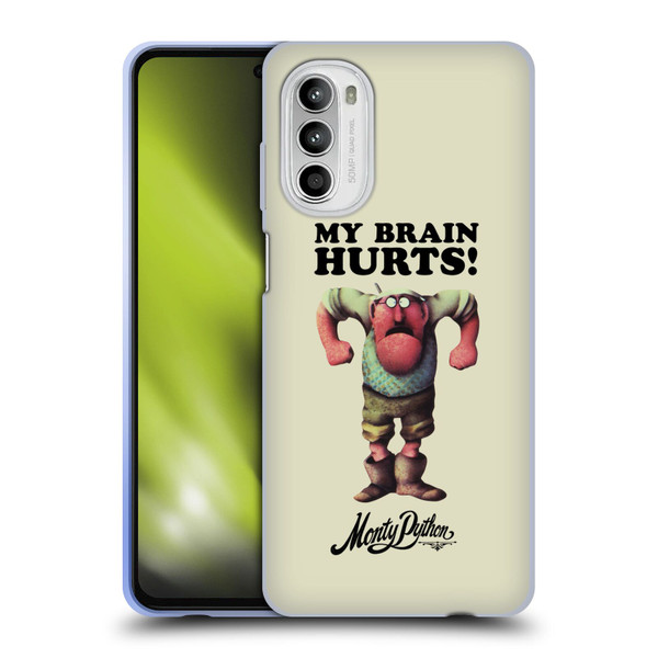 Monty Python Key Art My Brain Hurts Soft Gel Case for Motorola Moto G52