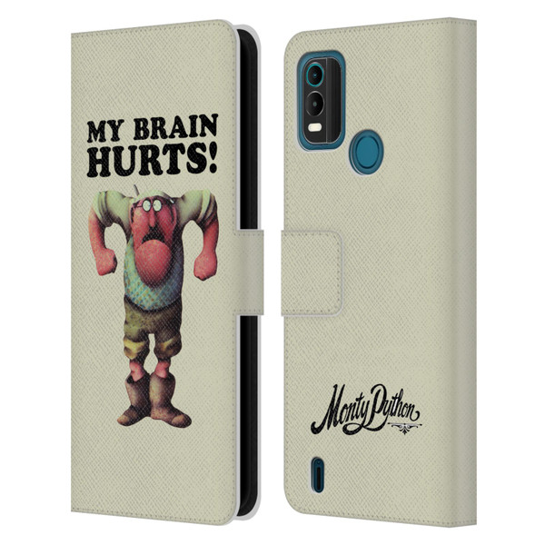 Monty Python Key Art My Brain Hurts Leather Book Wallet Case Cover For Nokia G11 Plus