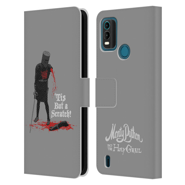 Monty Python Key Art Tis But A Scratch Leather Book Wallet Case Cover For Nokia G11 Plus