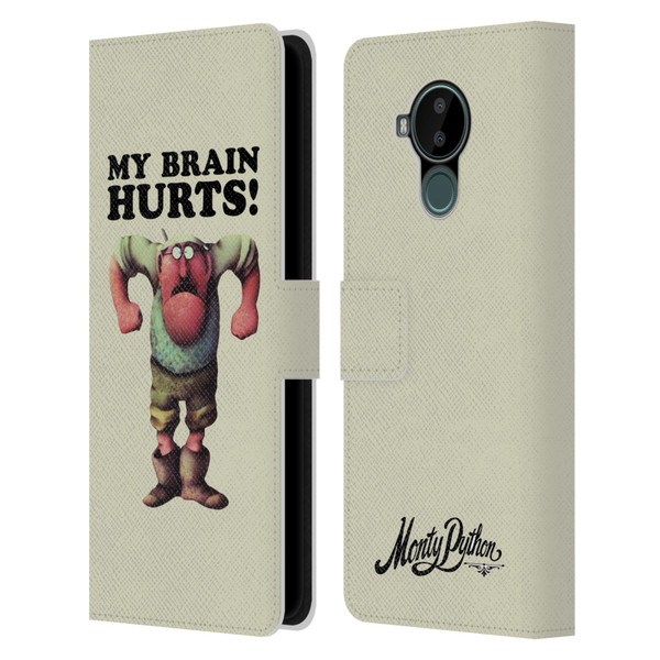 Monty Python Key Art My Brain Hurts Leather Book Wallet Case Cover For Nokia C30