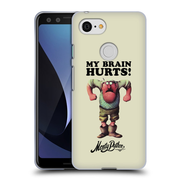 Monty Python Key Art My Brain Hurts Soft Gel Case for Google Pixel 3