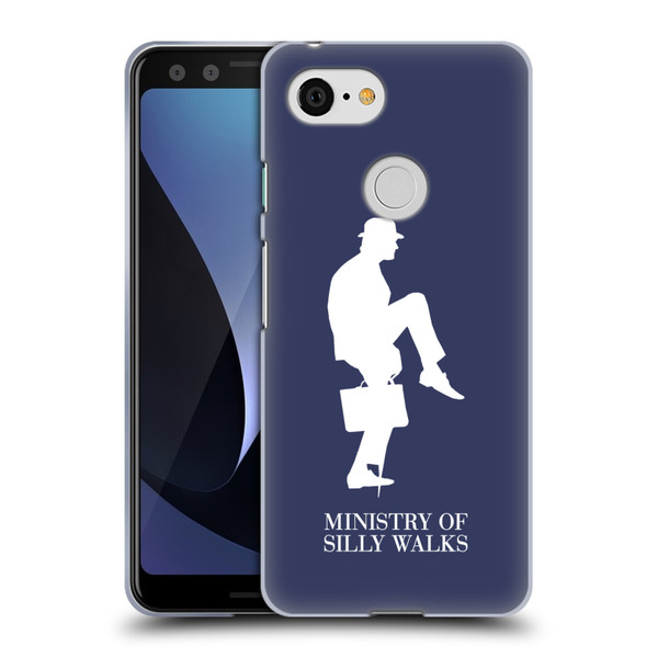 Monty Python Key Art Ministry Of Silly Walks Soft Gel Case for Google Pixel 3