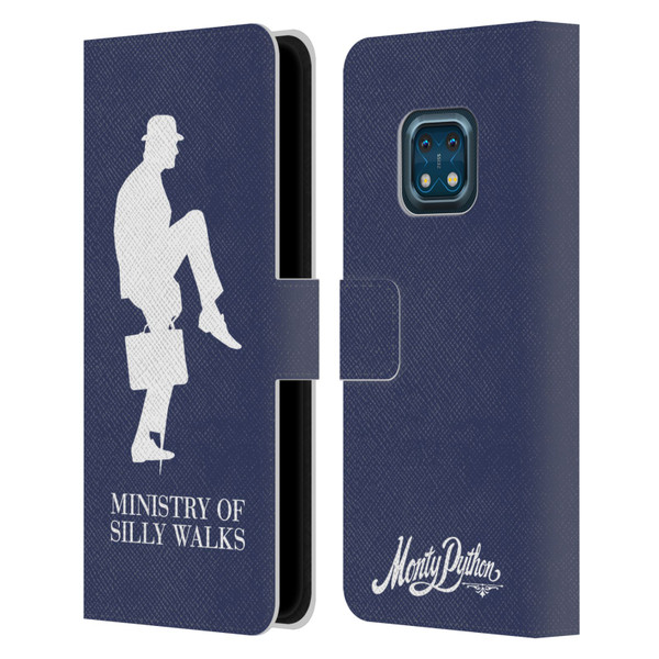 Monty Python Key Art Ministry Of Silly Walks Leather Book Wallet Case Cover For Nokia XR20