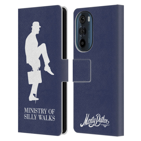 Monty Python Key Art Ministry Of Silly Walks Leather Book Wallet Case Cover For Motorola Edge 30