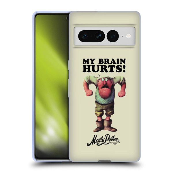 Monty Python Key Art My Brain Hurts Soft Gel Case for Google Pixel 7 Pro