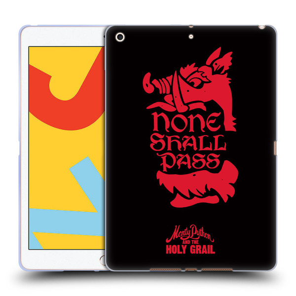 Monty Python Key Art None Shall Pass Soft Gel Case for Apple iPad 10.2 2019/2020/2021