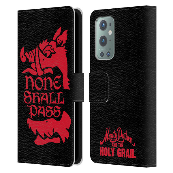 Monty Python Key Art None Shall Pass Leather Book Wallet Case Cover For OnePlus 9