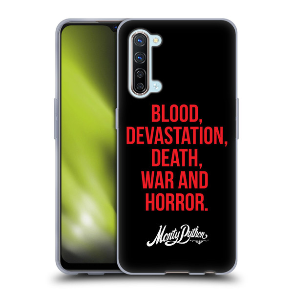 Monty Python Key Art Blood Devastation Death War And Horror Soft Gel Case for OPPO Find X2 Lite 5G