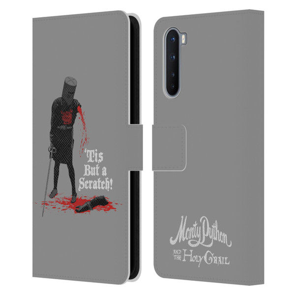 Monty Python Key Art Tis But A Scratch Leather Book Wallet Case Cover For OnePlus Nord 5G