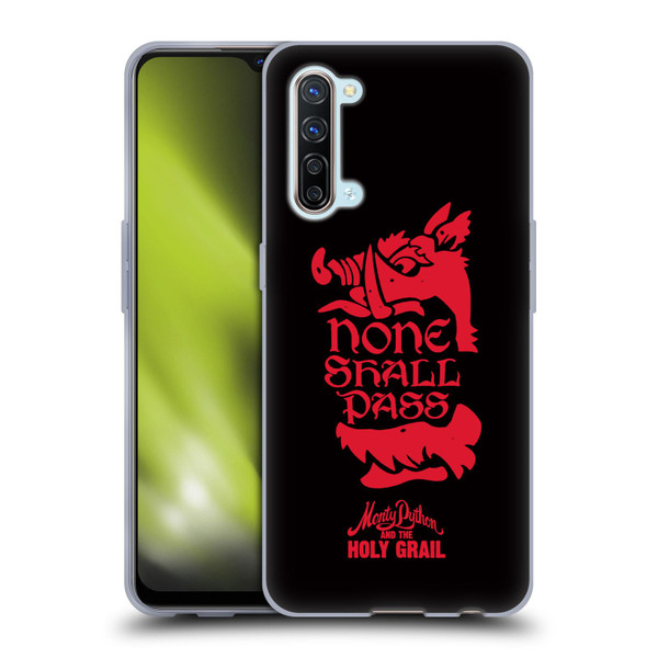 Monty Python Key Art None Shall Pass Soft Gel Case for OPPO Find X2 Lite 5G