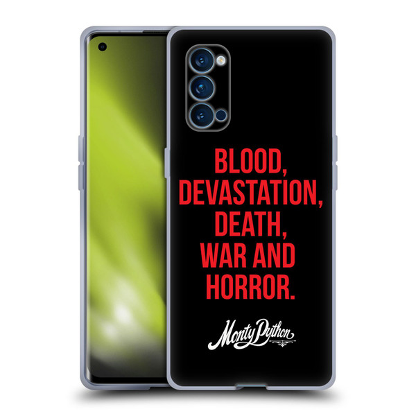 Monty Python Key Art Blood Devastation Death War And Horror Soft Gel Case for OPPO Reno 4 Pro 5G