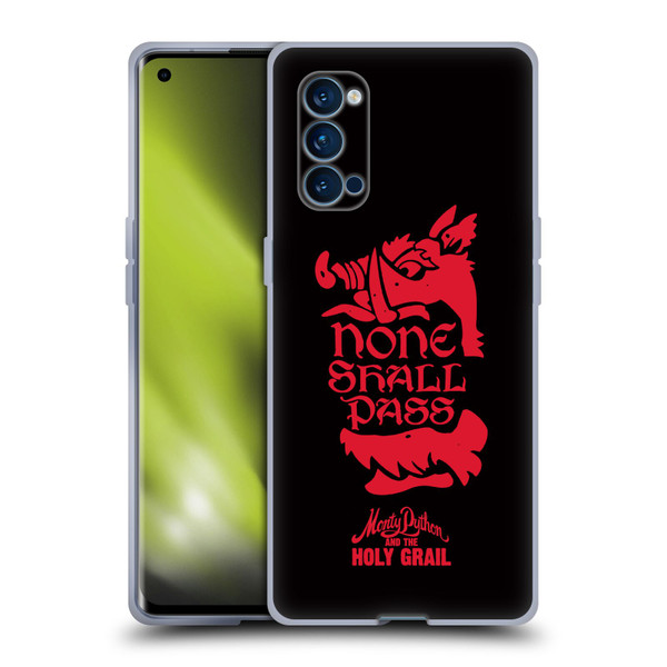 Monty Python Key Art None Shall Pass Soft Gel Case for OPPO Reno 4 Pro 5G