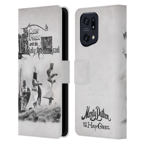 Monty Python Key Art Holy Grail Leather Book Wallet Case Cover For OPPO Find X5 Pro