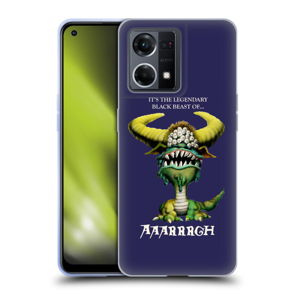 Monty Python Key Art Black Beast Of Aaarrrgh Soft Gel Case for OPPO Reno8 4G