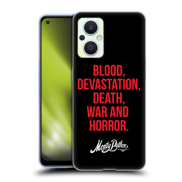 Monty Python Key Art Blood Devastation Death War And Horror Soft Gel Case for OPPO Reno8 Lite
