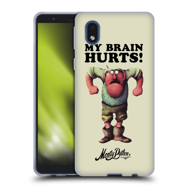 Monty Python Key Art My Brain Hurts Soft Gel Case for Samsung Galaxy A01 Core (2020)
