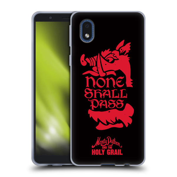 Monty Python Key Art None Shall Pass Soft Gel Case for Samsung Galaxy A01 Core (2020)