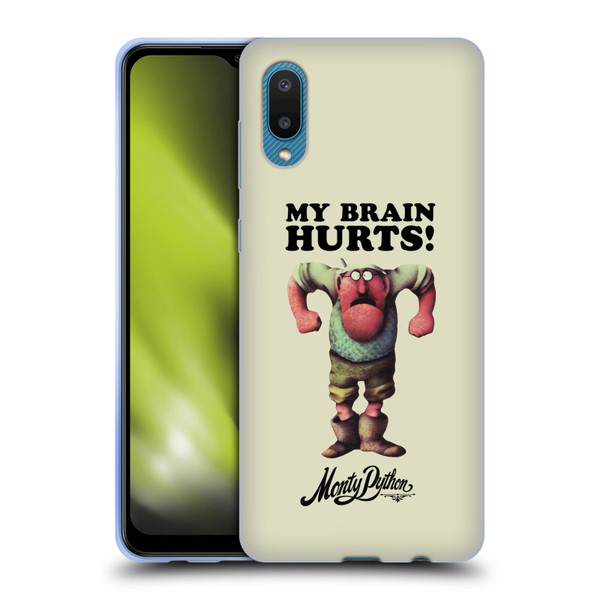 Monty Python Key Art My Brain Hurts Soft Gel Case for Samsung Galaxy A02/M02 (2021)