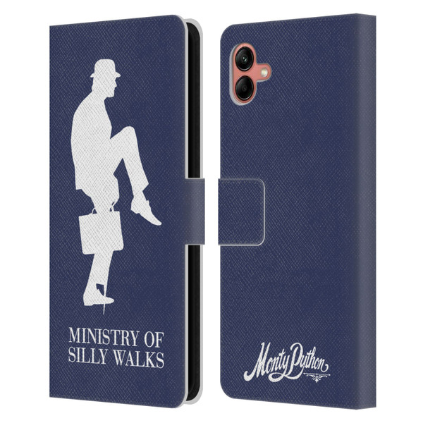 Monty Python Key Art Ministry Of Silly Walks Leather Book Wallet Case Cover For Samsung Galaxy A04 (2022)