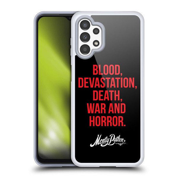 Monty Python Key Art Blood Devastation Death War And Horror Soft Gel Case for Samsung Galaxy A13 (2022)