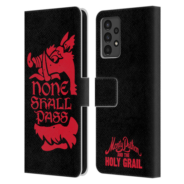 Monty Python Key Art None Shall Pass Leather Book Wallet Case Cover For Samsung Galaxy A13 (2022)